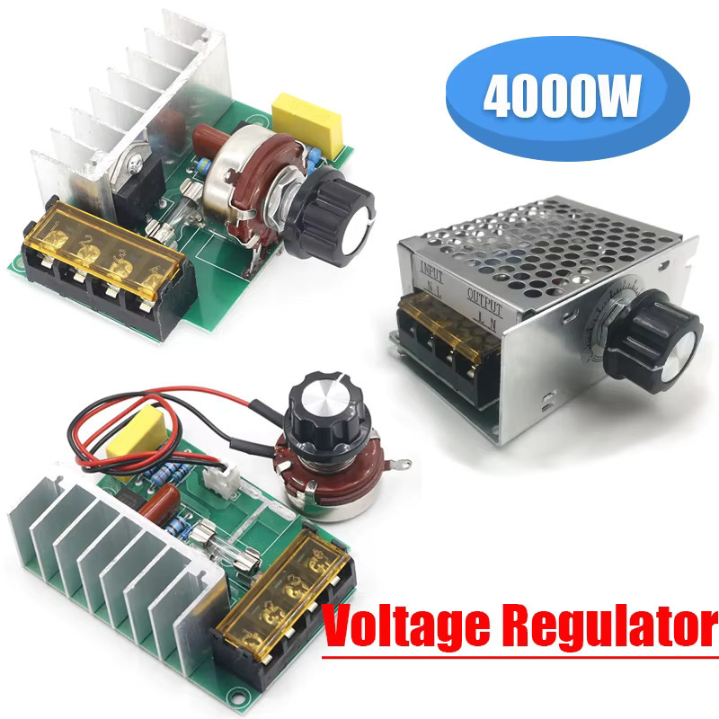 SCR Spannungsregler Dimmer Motor 4000W 220V AC Speed Controller Netzteil Modul in Multicolour - Bild 1