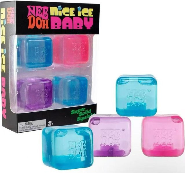 Needoh Nice Ice Baby Fidget Cube Set, 4er-Pack, pink - Bild 1