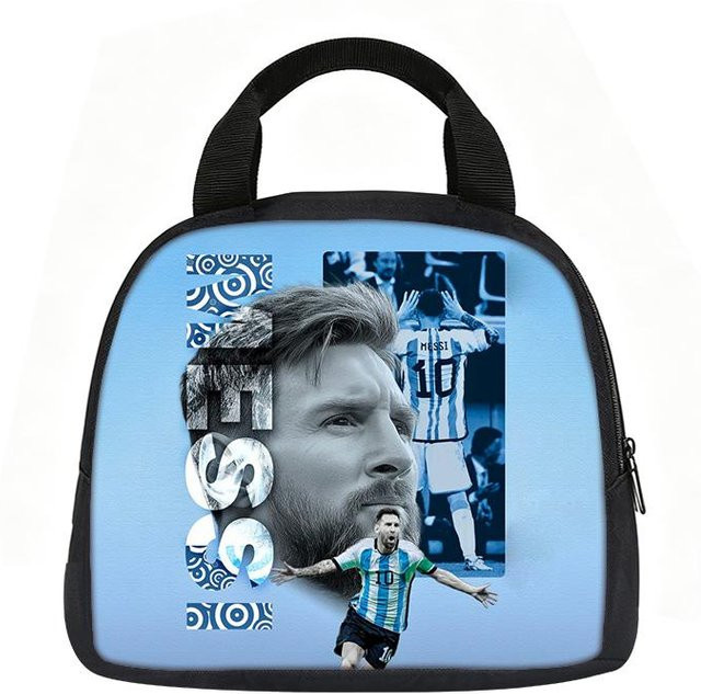 Muli Pack Stifteetui mit Lamine Yamal Fußballmuster in Blau - Bild 1