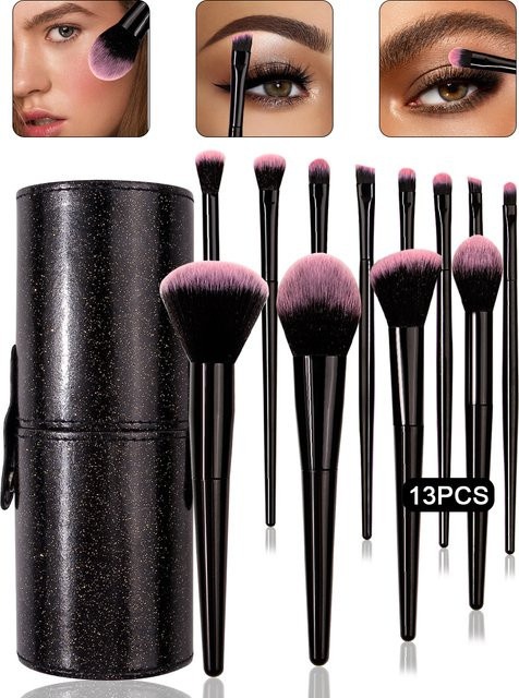 Shining Star Make-up-Pinsel-Set, 13-teilig, Unisex - Bild 1
