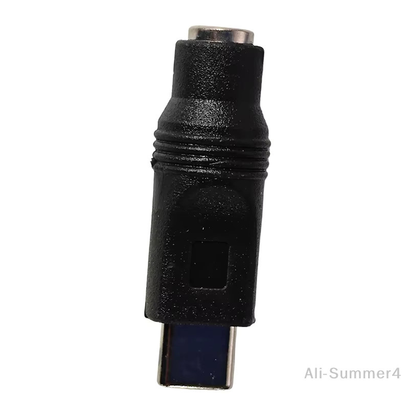 DC auf USB-C Adapter 5,5 x 2,1 mm auf Typ-C 3.1 Stecker in Schwarz mit 90 oder 180 Grad Winkel für Mobiltelefone - Bild 2