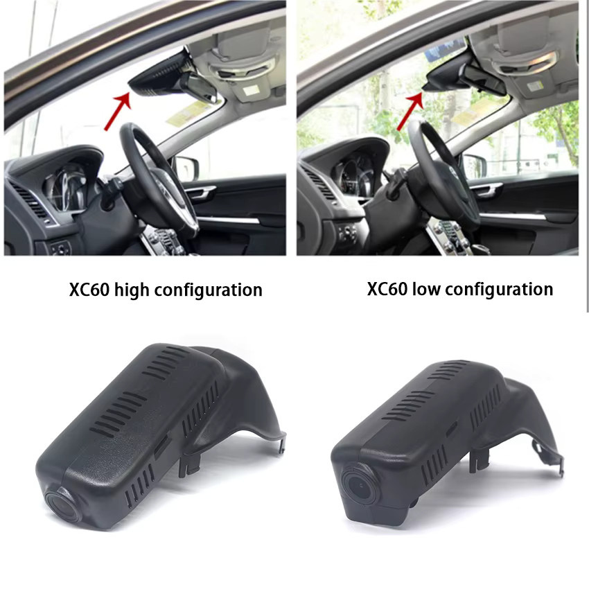 CARBAOHUI 4K Dash Cam Wifi Video Recorder für Volvo XC60 2012-2017 in Schwarz mit HD Nachtsicht und App-Steuerung - Bild 2