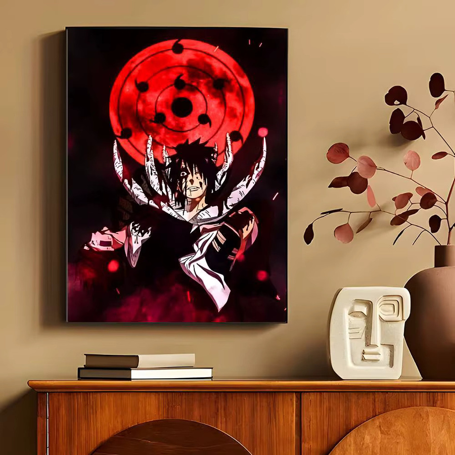 Naruto Anime Manga-Poster U-Uchiha Obito Vintage Wandkunst-Dekoration aus Papier - Bild 5