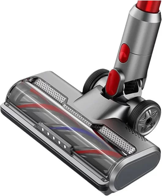 fowoy Rollenbürstenkopf für Dyson V7 V8 V10 V11 V15 Staubsauger mit 5 LED-Leuchten in Grau - Bild 1