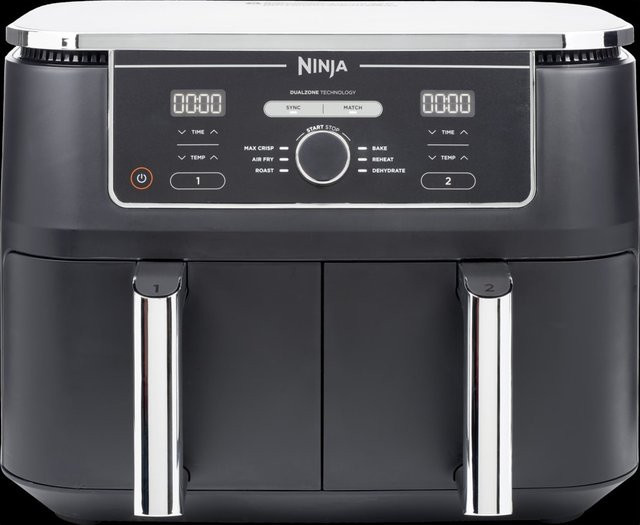 Ninja Foodi MAX Dual Zone Heißluftfritteuse AF400EU, Schwarz - Bild 1
