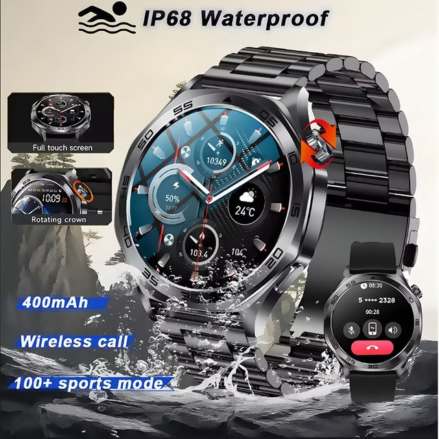 Ola Esporte Smartwatch, Schwarz, Herren, Wasserdicht - Bild 1