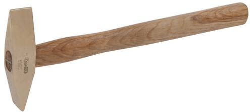 KS Tools Kesselstein- und Entrostungshammer aus Aluminium-Bronze mit Holzgriff, Gewicht: 950 g, Länge: 340 mm - Bild 1