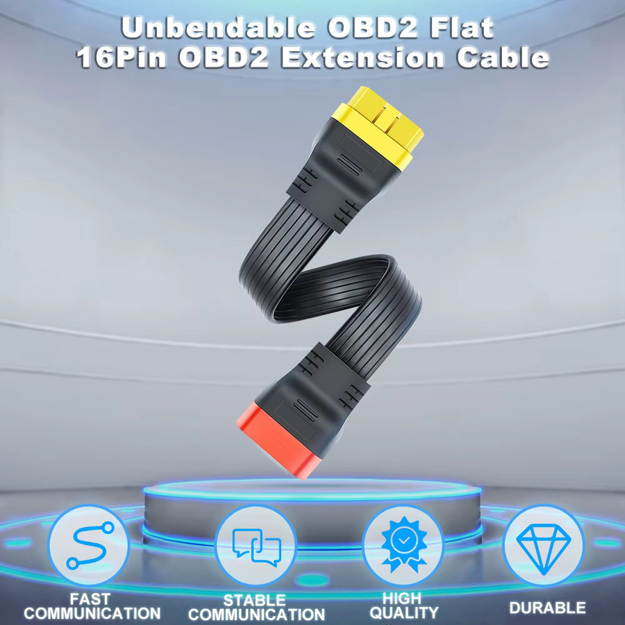 JFIND OBD2 OBDII Verlängerungskabel 16-poliger Stecker auf Buchse für ELM327 und Launch Thinkdiag Adapter - Bild 3