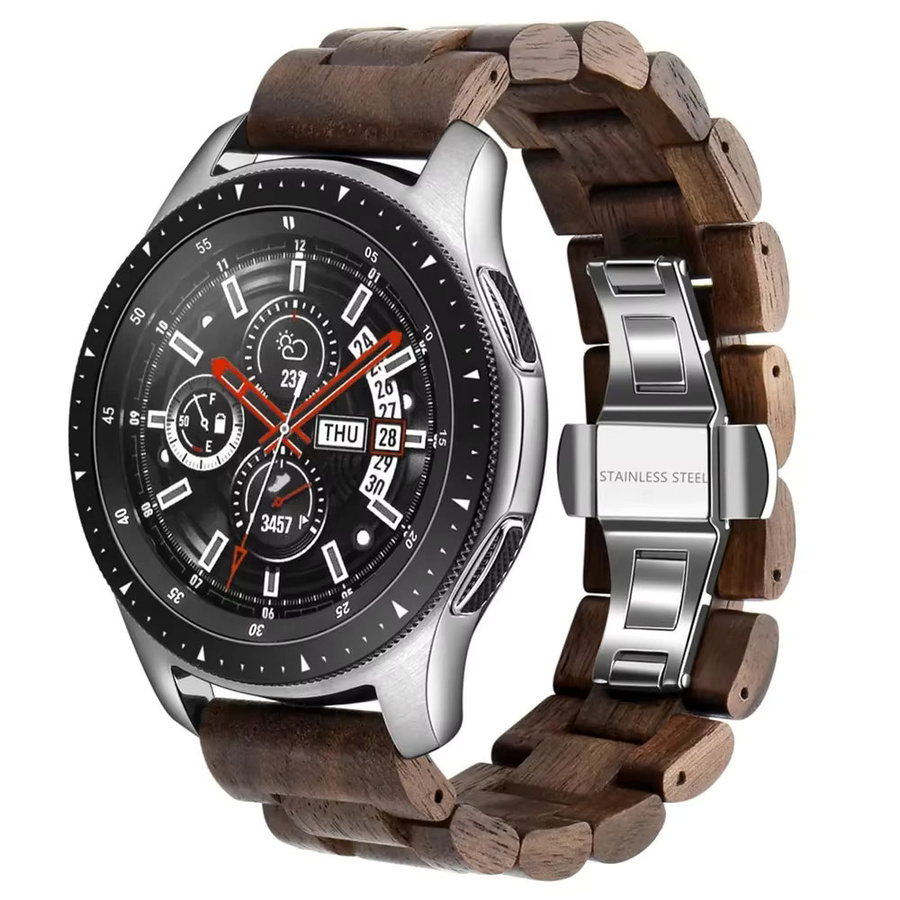 JBAILI Uhrenarmband Walnussholz, Braun - Bild 3