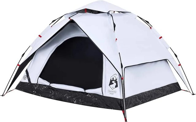 vidaXL Kuppel-Campingzelt für 3 Personen in Weiß mit Verdunkelung und Quick Release System - Bild 1