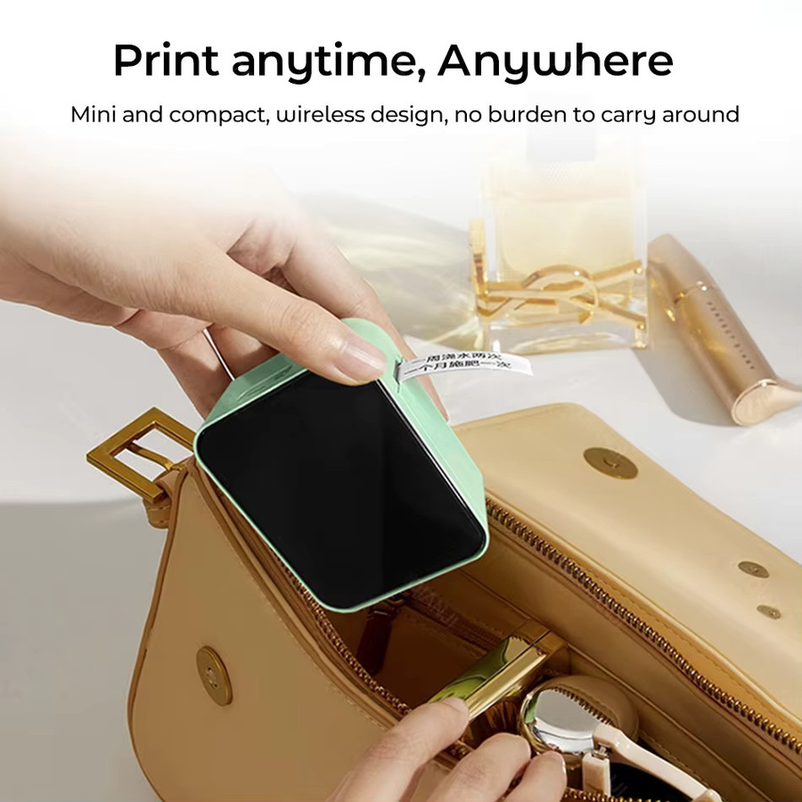 Marklife P15 Mini Thermo-Etikettendrucker, tragbarer kabelloser Bluetooth-Drucker für Büro, Küche und Schule - Bild 4