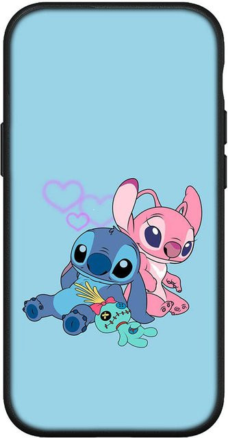 MINISO Handyhülle im Lilo Anime Stitch Design für iPhone, Samsung Galaxy, Xiaomi Redmi und OPPO in Blau oder Pink - Bild 1