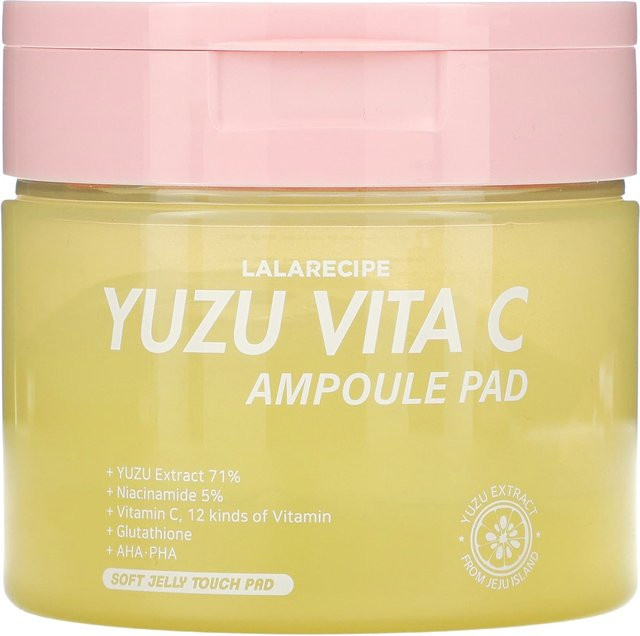 Lalarecipe Yuja Vita C Ampulle Pad, Aufhellende Maske, 150 ml - Bild 1