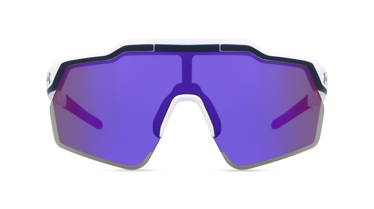 Under Armour UA FLIPPED PRO Sonnenbrille, Halbrand, Weiß, Herren - Bild 1