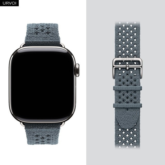 URVOI Uhrenarmband Néo Tricot, Bleu Nuit, 46 mm, Textil/NATO - Bild 1