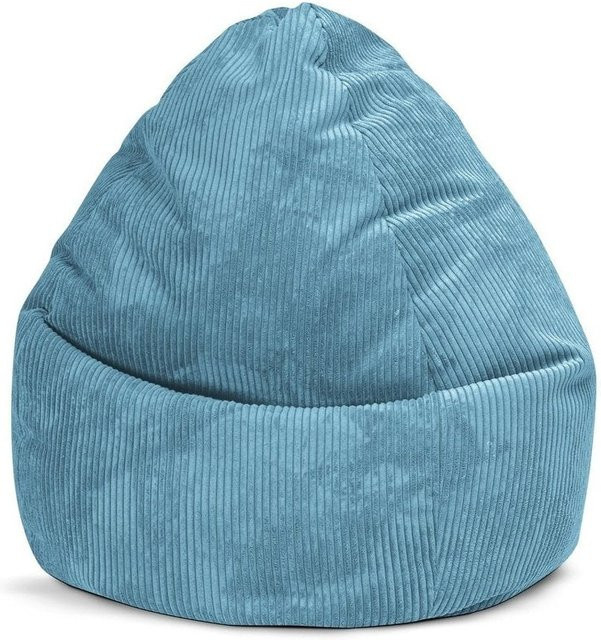 Sitzsack BeanBag Shara XXL von Sitting Point in Cord-Optik Petrol mit 300 Litern Volumen - Bild 1