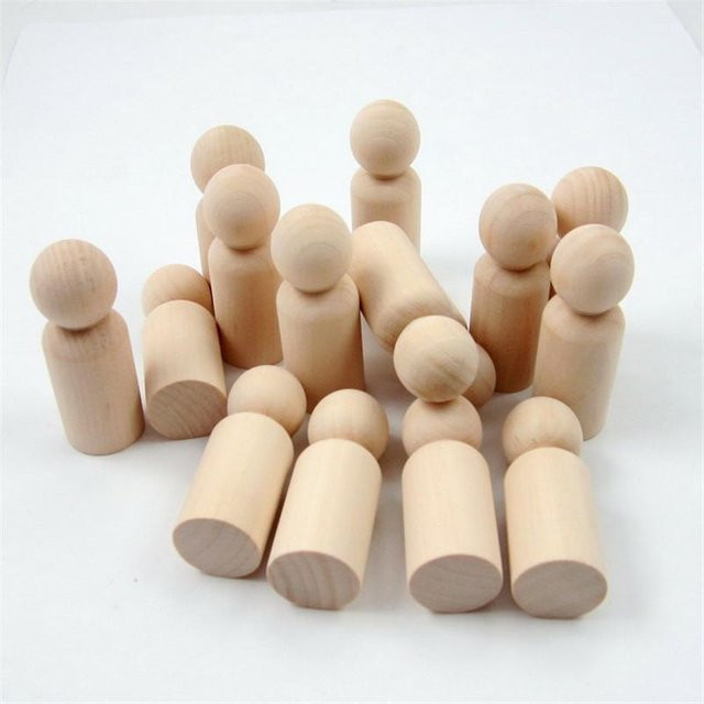 Binchi Outdoor Product Humanoide Schachfiguren, Holz, 2-teiliges Set - Bild 1