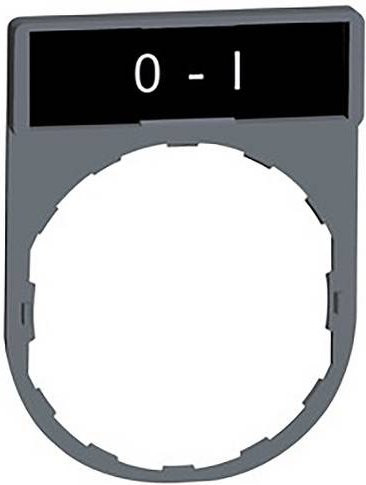 Schneider Electric ZBY2178C0 Schildträger aus Kunststoff in Grau - Bild 1