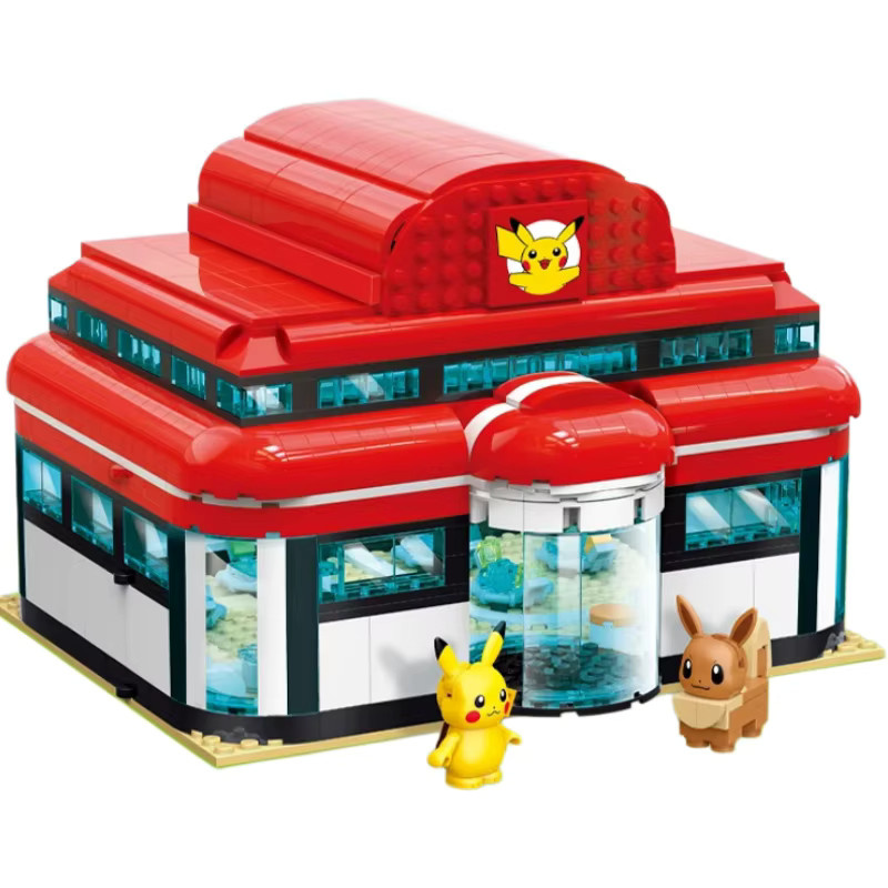 Keeppley Pokémon Center Pikachu Eevee Bausteine, Montagemodell - Bild 6