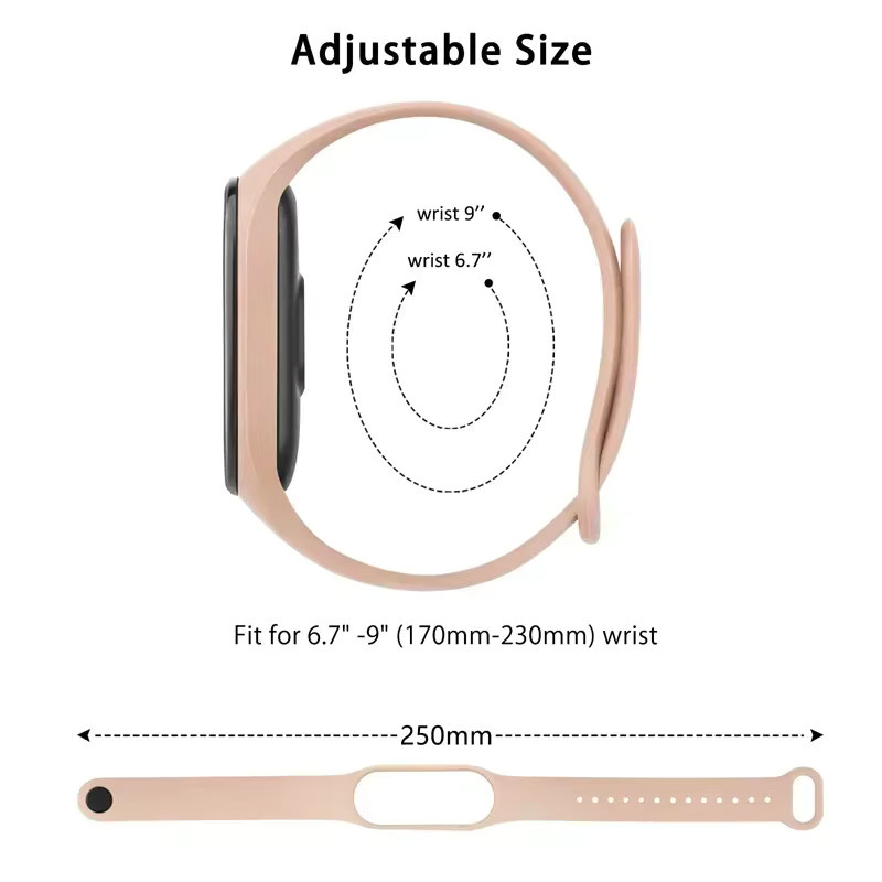 Uhrenarmband Silikon, Xiaomi Mi Band, Unisex - Bild 5