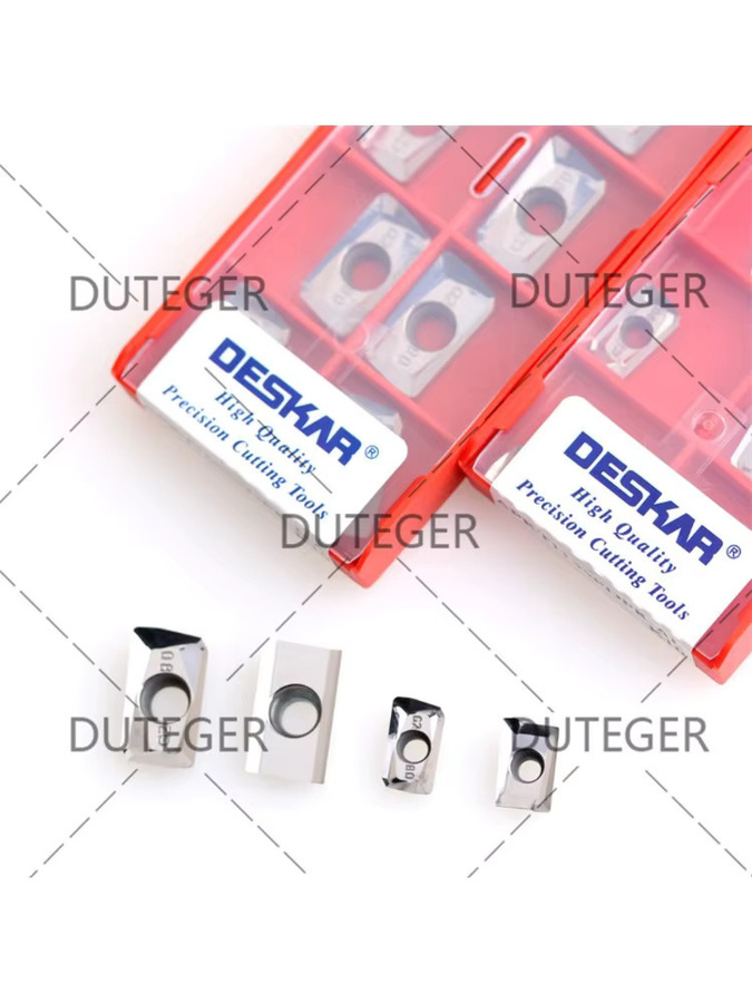 10 Stück DESKAR Aluminium-Fräseinsätze APMT1135/1604PDFR-AL K10 Fräserklingen aus Aluminiumlegierung in Silber - Bild 1