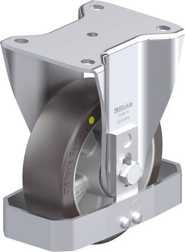 Blickle Stahlblech-Bockrolle BH-ALST 150K-AS-FS in Silber, Rad-Durchmesser: 150 mm, Tragfähigkeit: 500 kg - Bild 1