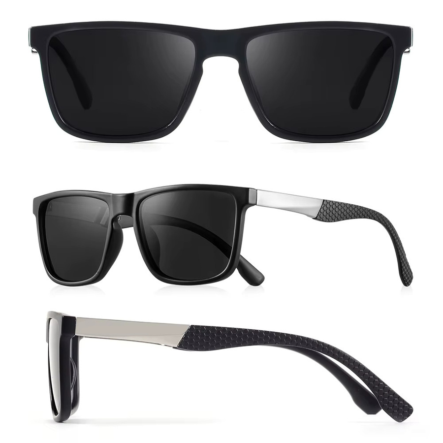 CRIXALIS Sonnenbrille, quadratisch, Vollrand, schwarz, polarisiert, Unisex - Bild 2