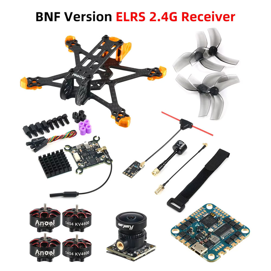 Flyhike FPV-Kit Uangel25 mit 2,5-Zoll-Rahmen, 1404 4600kv Motoren, F411FC & 20A ESC, Nano4 800TVL Kamera und 5,8G einstellbarem VTX - Bild 4