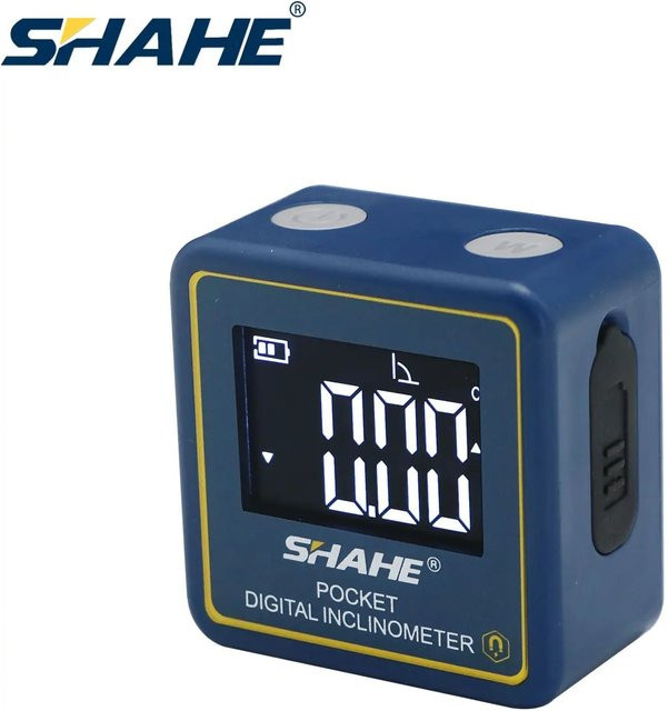 SHAHE Digitaler Winkelmesser und Neigungsmesser in Blau, tragbares Elektronik-Messgerät für präzise Nivellierung - Bild 1