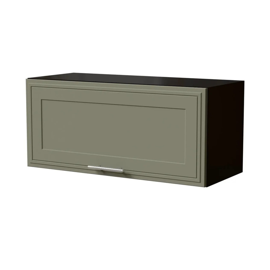 Feldmann-Wohnen Klapphängeschrank Salo W4B/80 in Schwarz und Reed Green Matt mit Blum Aventos Klappenbeschlag, B/T/H: 80 x 32,5 x 36 cm - Bild 2