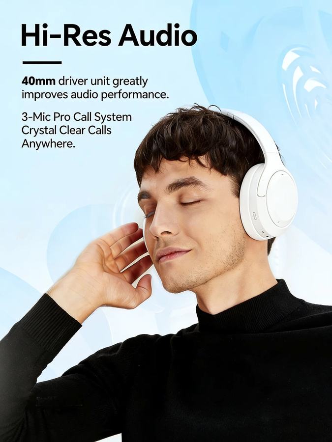 HONOR Headphone Pro ANC Over-Ear Kopfhörer in Schwarz mit 80 Stunden Akkulaufzeit, Bluetooth 5.4, Dual Connect und räumlichem Audio - Bild 6