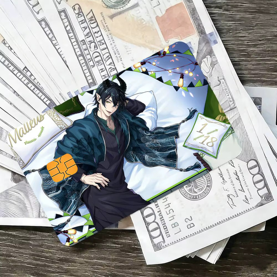 Wasserfester und kratzfester Anime W-Wonderland Kreditkarten Aufkleber in Multicolour - Bild 6