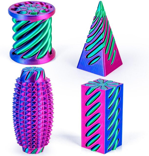 Binchi Outdoor Equipment Unmöglischer Kegel Spirale Pyramide, 4/8er Pack, 3D-gedruckte Fidgets - Bild 1