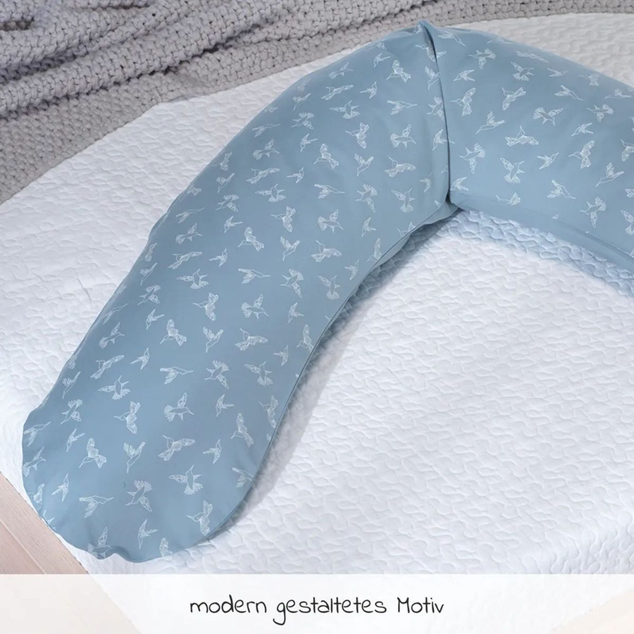 Theraline Stillkissen Das Original mit Perlen-Füllung und Bezug, Blau, Länge: 190 cm - Bild 2