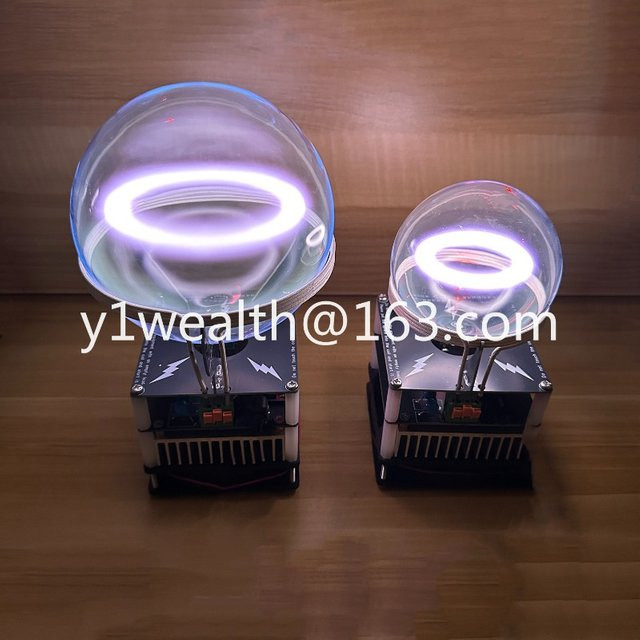 PWS Ionenring Elektrodenlose Ringentladungs-Xenonlampe in Schwarz mit transparentem Glas und Kunststoff-Tabletop-Design - Bild 1