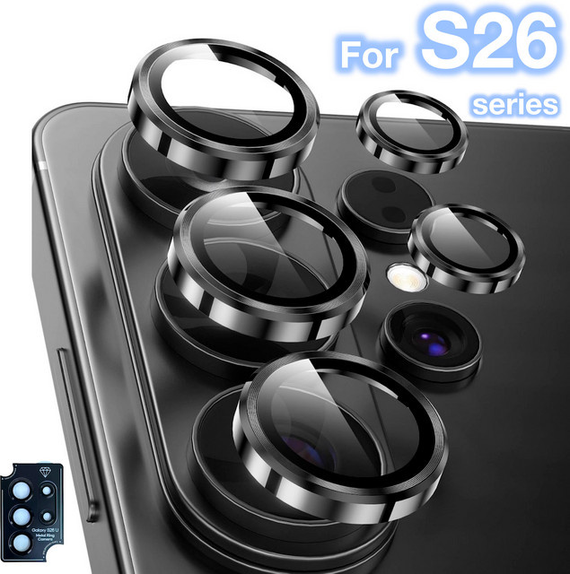 Samsung Galaxy S26 Ultra Plus Stealth-Kamera-Schutzfolie für Foto- und Videoaufnahmen, schwarz-silber - Bild 1