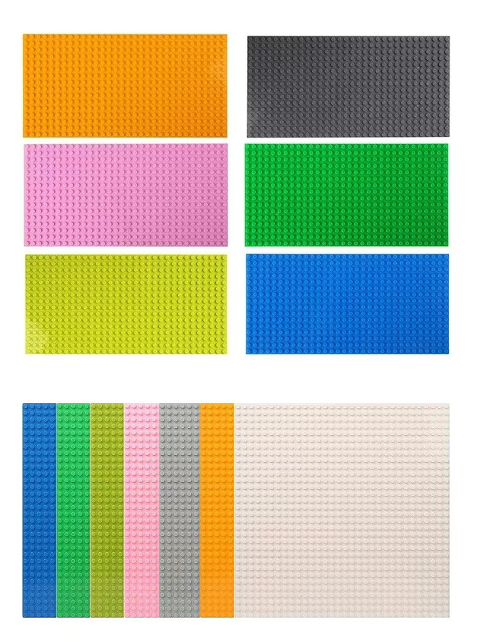 Haifeng Baustein-Grundplatten, 4-teiliges Set, Grau, Bunt / Mehrfarbig - Bild 5