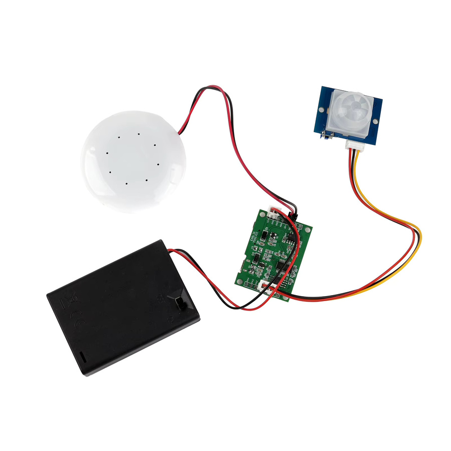 MP3 Tonaufnahmemodul mit PIR-Infrarot-Sensor und USB-Download sowie TF-Karten-Unterstützung in Multicolor für Sprachausgabe und DIY-Projekte - Bild 2
