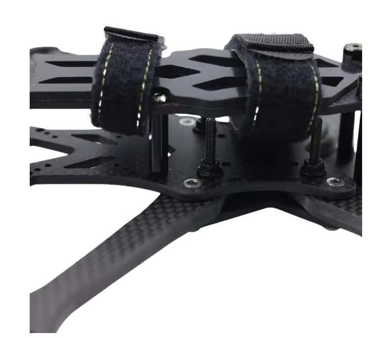 RCMOY T700 Carbonfaser Wide X Racing Rahmenkit 5 Zoll in Schwarz für APEX-V2-HD DJI Vista Unit O3 Analog VTX RC FPV, Breite: 223 mm - Bild 3