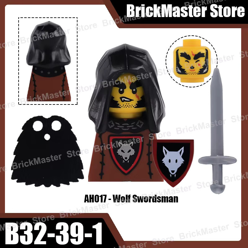BRICKPANDA Ritter Figuren Bausteine Set mit Rüstung und Waffen in Mehrfarbig - Bild 2
