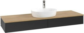 V&B Antao Waschtischunterschrank ohne Frontstruktur, Wandhängend, Eiche Honig Braun, B: 160 cm, T: 50 cm - Bild 1