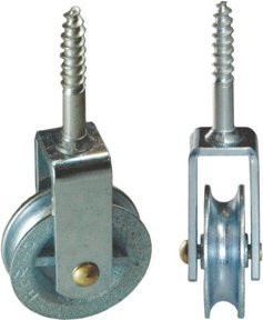 Betz Waschseilrolle 5000 Nut 10mm aus verzinktem Grauguss mit verzinkter Stahlhalterung in Grau und Silber - Bild 1