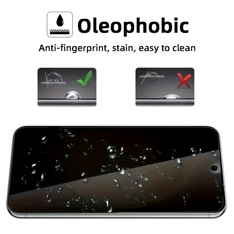 3er-Pack DIXSG Anti-Spionage Displayschutzfolie aus Hartglas für Samsung Galaxy S25, transparent - Bild 2
