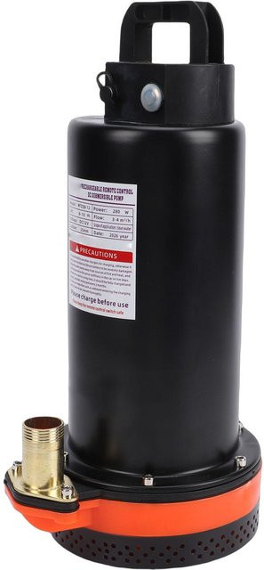 Aimo Wiederaufladbare Tauchpumpe in Schwarz mit Fernbedienung, 280W, 3 m³/h Förderleistung und 8-10m Förderhöhe für deinen Pool - Bild 1