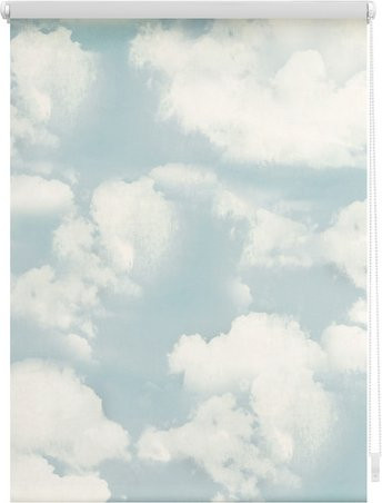 Lichtblick Klemmfix Rollo Wolken blau-weiss B: 80 cm, H: 150 cm - Bild 1