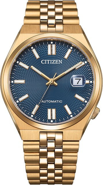 Citizen Armbanduhr Tsuyosa, Automatik, Edelstahl, Blau, 40 mm, Herren - Bild 1