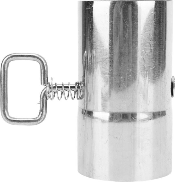 DIYelecs Ofenrohr mit Drosselklappe aus 304 Edelstahl in Grau und Silber, verstellbares Kaminrohr für Abgasabsaugung und Entlüftung, Durchmesser: 60 mm - Bild 1