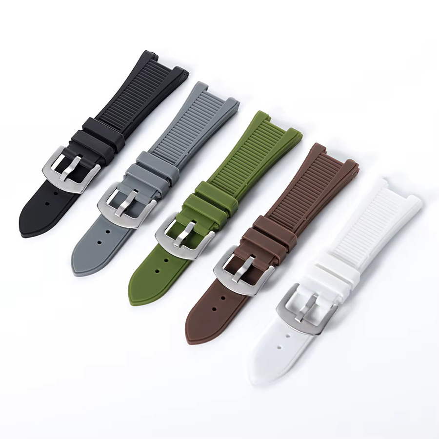 asukaband Uhrenarmband Silikon, Schmetterlingsverschluss, Unisex - Bild 2