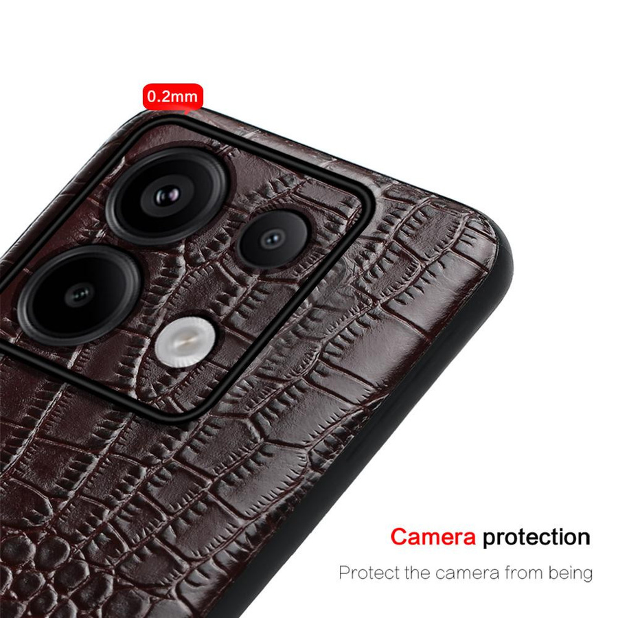 Echte Lederhülle für Xiaomi Redmi Note 14 Pro Plus, Mi 14 Ultra und 14T Pro in Schwarz - Bild 4