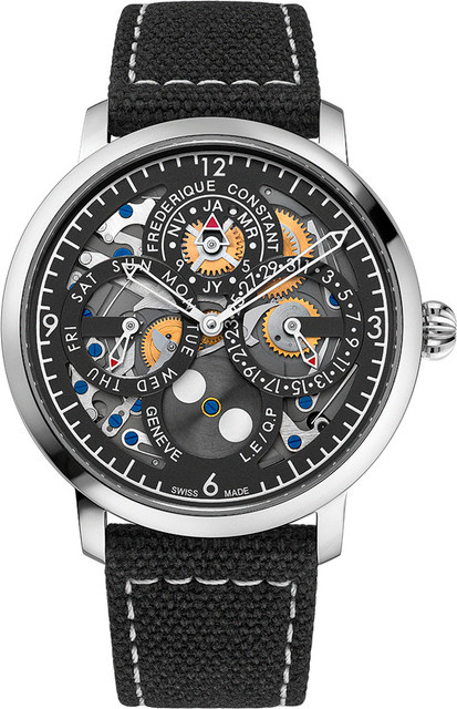 Frederique Constant Armbanduhr Slimline Perpetual Calendar, Automatik, Edelstahl, 42 mm, Herren - Bild 1